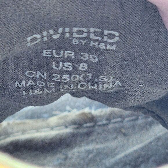 Divided by H&M Cutout Lace Up Platform Wedges Size 8 - Picture 8 of 10